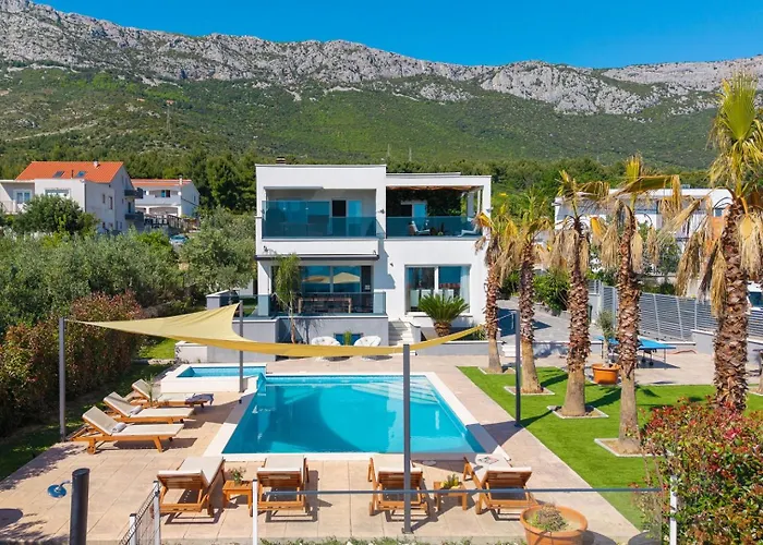 Seaview Stanka With Pool And Attached Jacuzzi Villa Kaštela